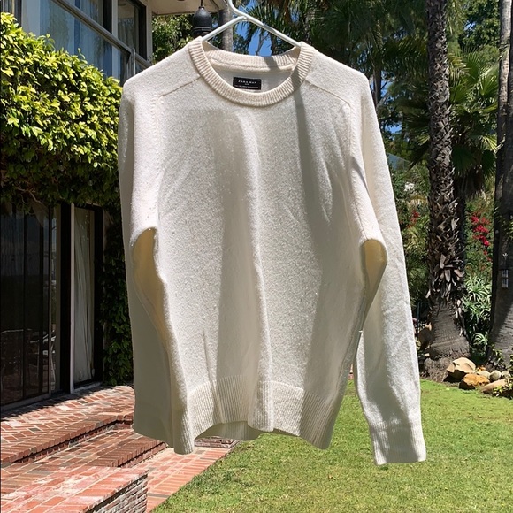 Men’s Zara Italian Yarn Crème Sweater (SIZE LARGE) - Picture 4 of 7
